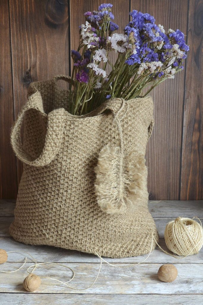 шоппер из джута