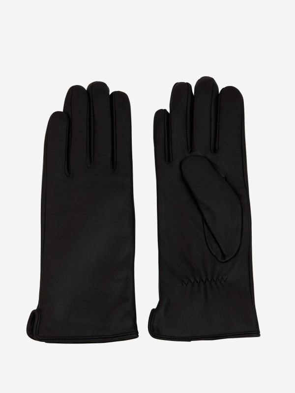 Перчатки женские кожаные (Черный, 6,5)